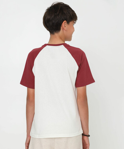 Camiseta Juvenil Recorte Marisa Tam 10 a 16 Bege