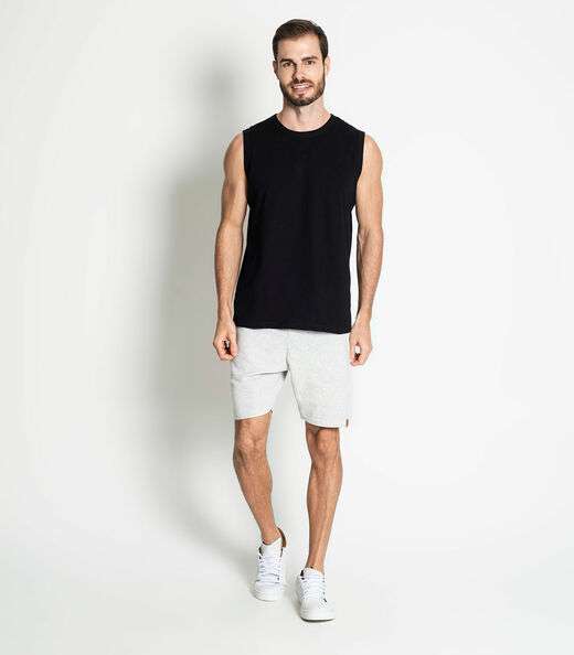 Regata Masculina Básica Rovitex Preto