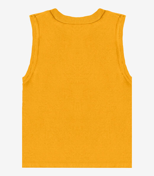 Regata Básica Infantil Lisa Soletex Amarelo