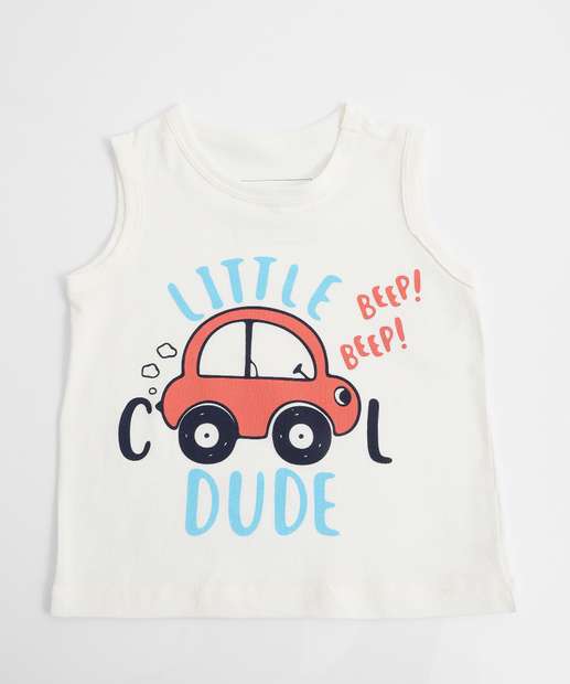 Image_Regata Infantil Estampa Carro MR Tam 1 a 3 Off White