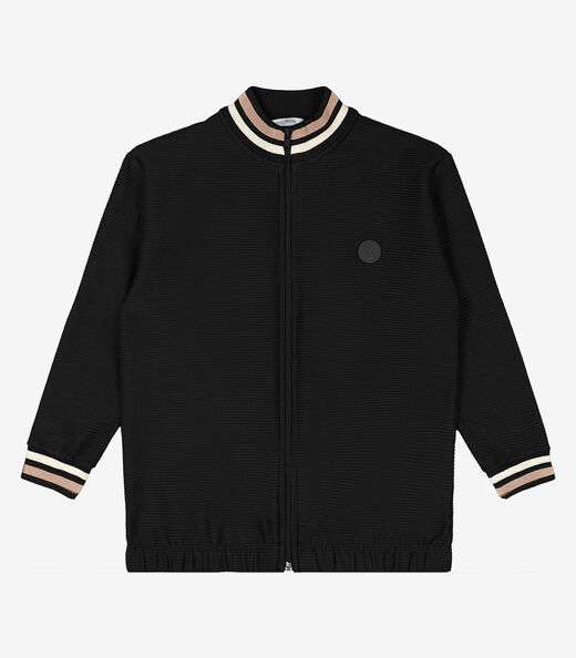 Jaqueta Infantil Masculina Bomber Trick Nick Preto