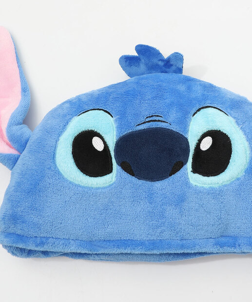Manta Infantil Stitch Capuz Disney Azul