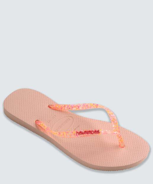 Chinelo Havaianas Feminino Slim Logo Metallic