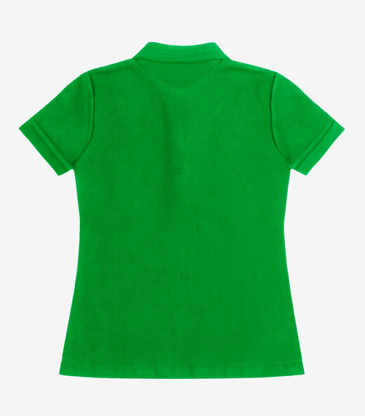 Polo Feminina Piquet Básica Select Verde