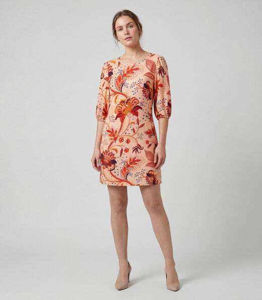 Image_Vestido Midi Com Manga Flare 3/4 Infinita Cor Marrom