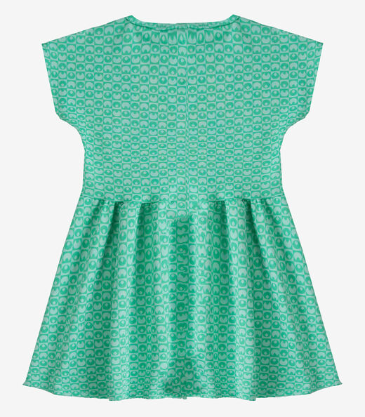 Vestido Infantil Feminino Jacquard Vegas Select Verde