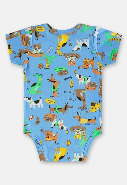 Body para Bebê Menino em Suedine Up Baby
