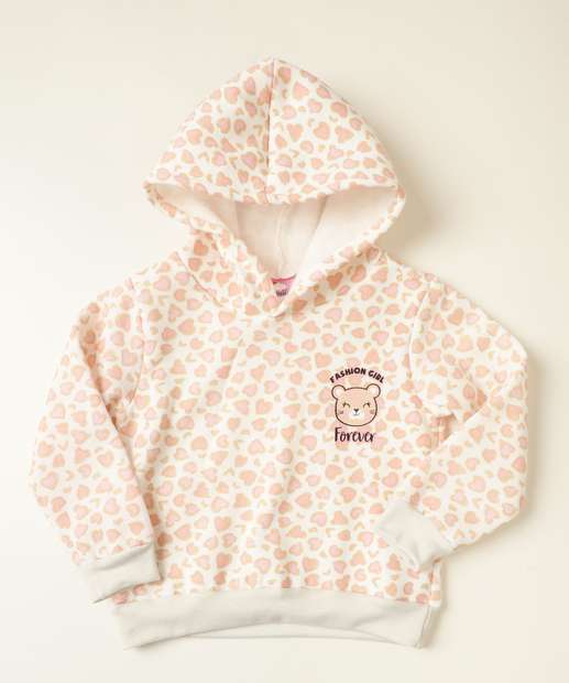 Blusão Infantil Moletom Estampado Tam 1 a 4