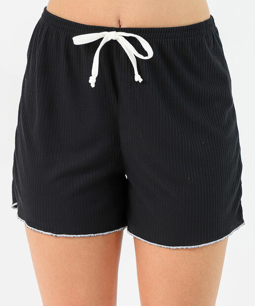 Pijama Feminino Recorte Renda Marisa Off White