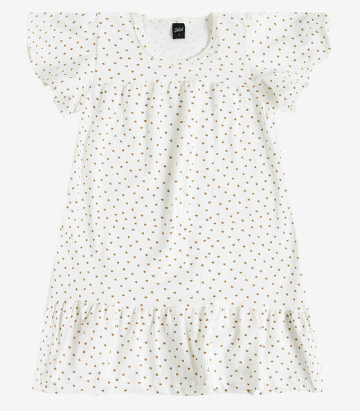 Vestido Infantil Com Manga Godê Select Bege
