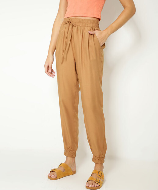 Calça Jogger Feminina Bolsos Marisa  