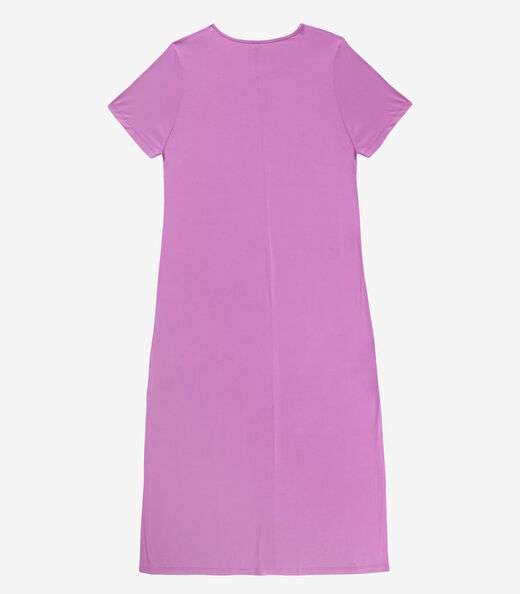 Vestido Feminino Midi Plus Size Infinita Cor Roxo