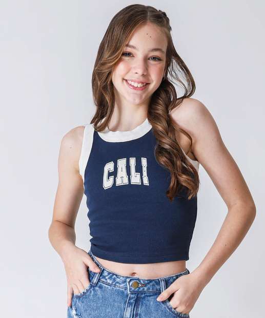 Image_Blusa Juvenil Regata Canelado Marisa Tam 10 a 16 Azul