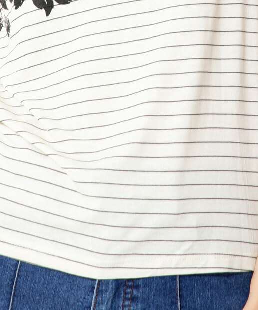Blusa Feminina Estampada Manga Curta Marisa