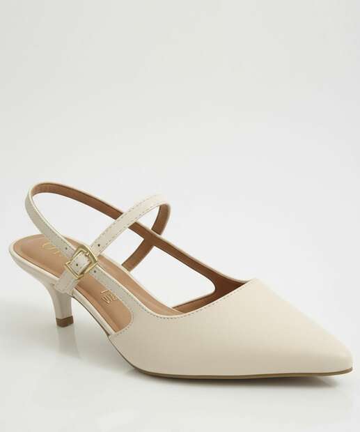 Image_Scarpin Feminino Slingback Salto Fino Vizzano Off White