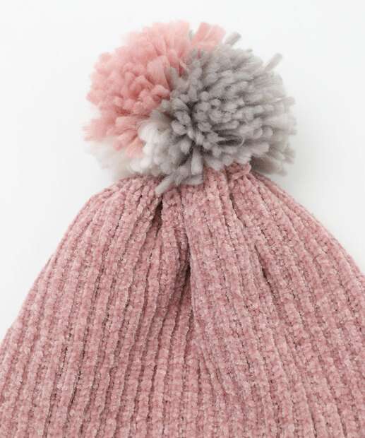 Touca Feminina Chenille Marisa Rosa