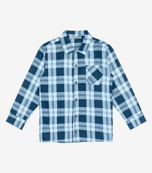 Camisa Infantil Manga Longa Trick Nick Azul