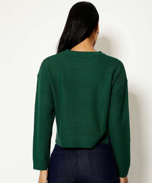 Suéter Feminino Tricô Textura Marisa