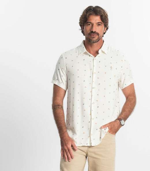 Image_Camisa Masculina Viscose Diamentro Bege
