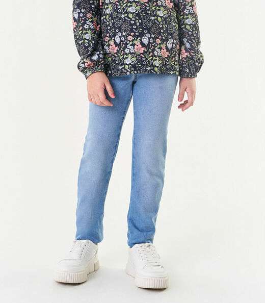 Conjunto Infantil Blusa Com Calça Jeans Trick Nick Azul