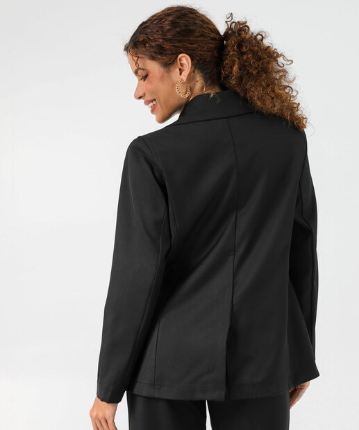 Blazer Feminino Alfaitaria Botão Marisa Preto