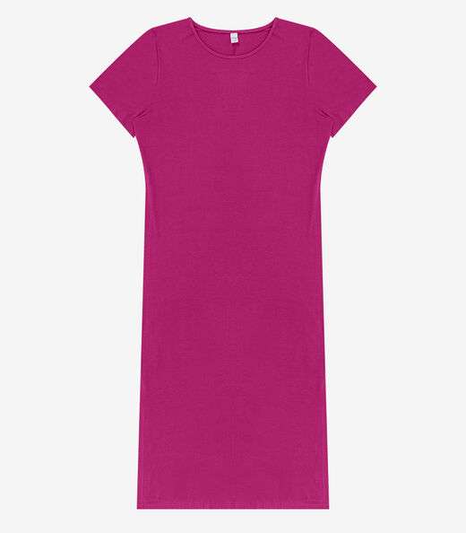 Vestido Feminino Midi Plus Size Infinita Cor Rosa