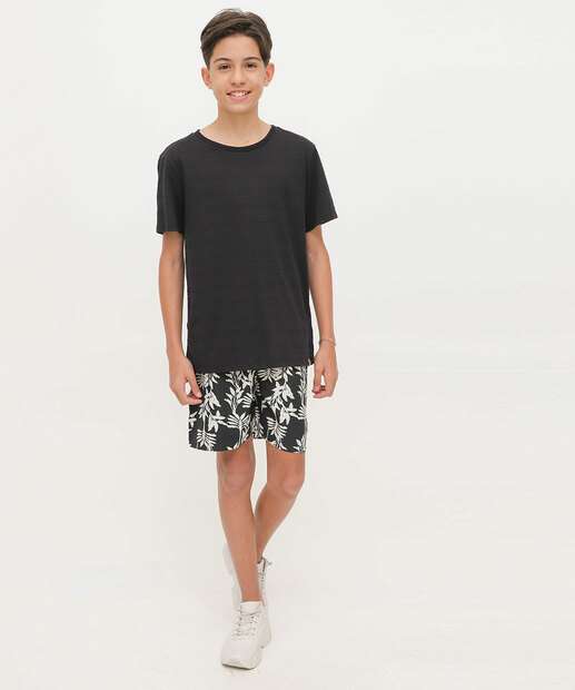 Bermuda Juvenil Surf Marisa Tam 10 a 16 Preto