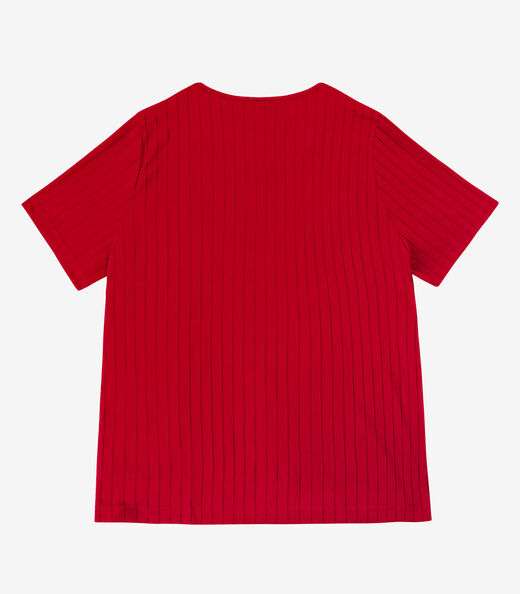 Blusa Malha Delicate Plus Infinita Cor Vermelho
