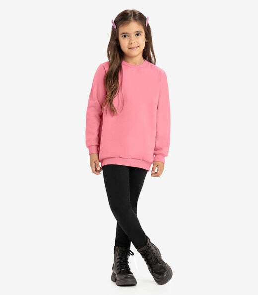 Calça Legging Infantil Feminina Rovitex Kids Preto