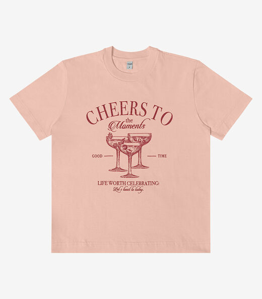 T- shirt Feminino em Meia Malha Rovitex Rosa