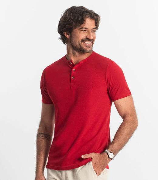 Camiseta Manga Curta Masculino Adulto Select Vermelho