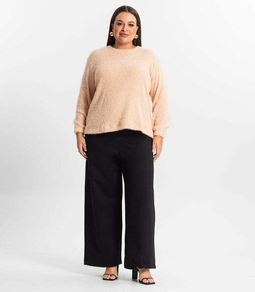 Blusão Feminino Plus Size Secret Glam Rosa