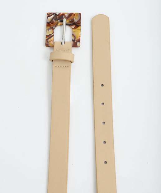 Cinto Feminino Fivela Marisa Bege