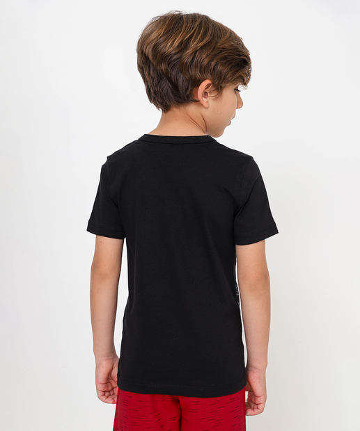 Camiseta Infantil Homem Aranha Marvel Tam 4 a 10 Preto