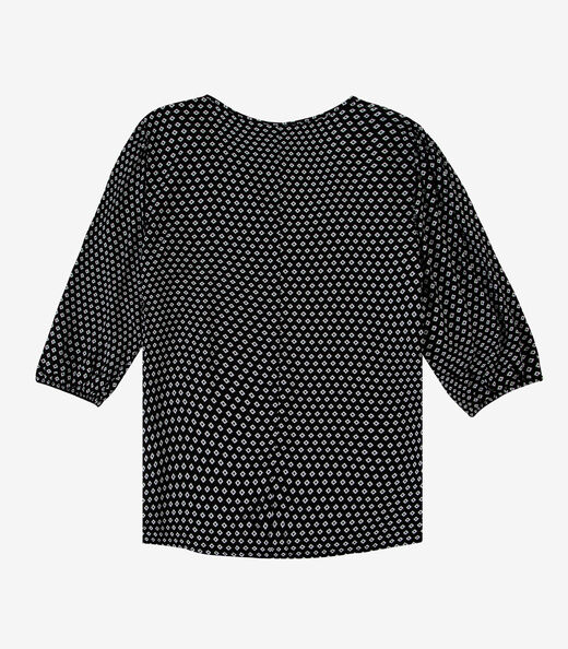 Blusa Manga Curta Infinita Cor Preto