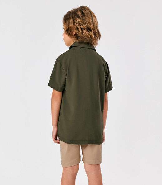 Conjunto Infantil Camisa Com Bermuda Trick Nick Verde