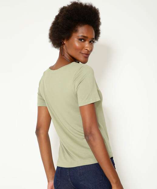 Blusa Feminina Manga Curta Marisa