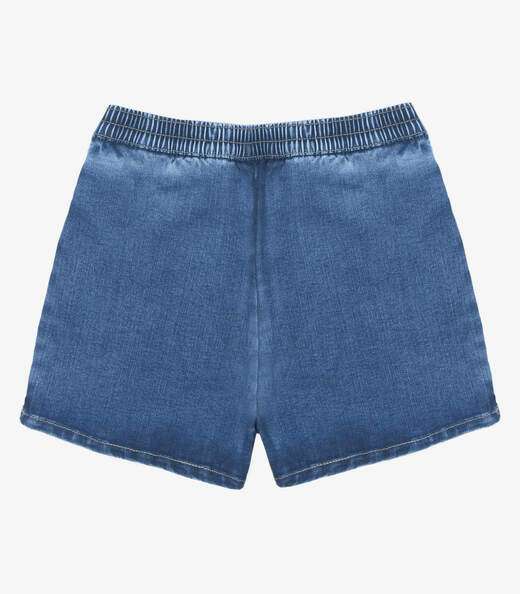 Conjunto Blusa Com Shorts Saia Jeans Trick Nick Bege