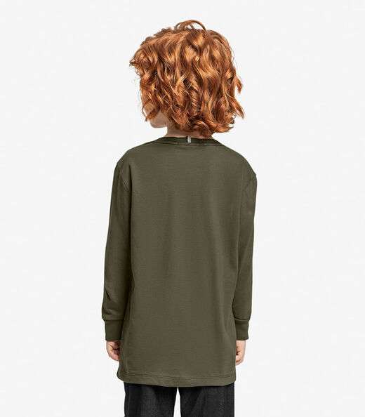 Camiseta Infantil Manga Longa Trick Nick Verde