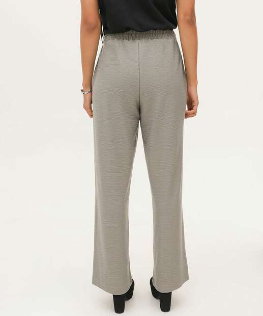 Calça Pantalona Feminina Textura Marisa