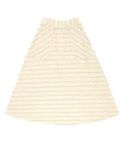 Saia Midi Com Bolso Endless Bege