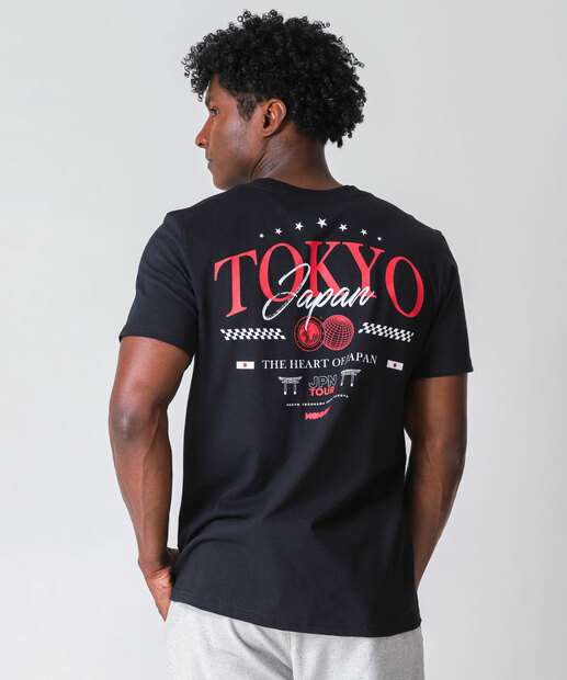 Image_Camiseta Masculina Estampada Marisa Preto