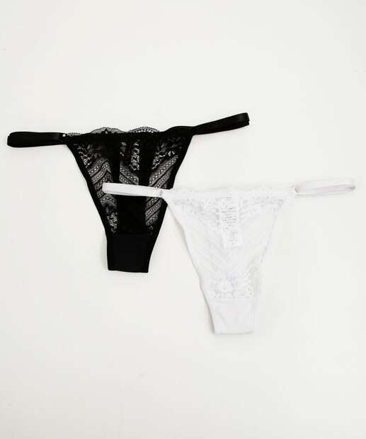 Image_Kit 2 Calcinhas Fio Dental String Renda Marisa