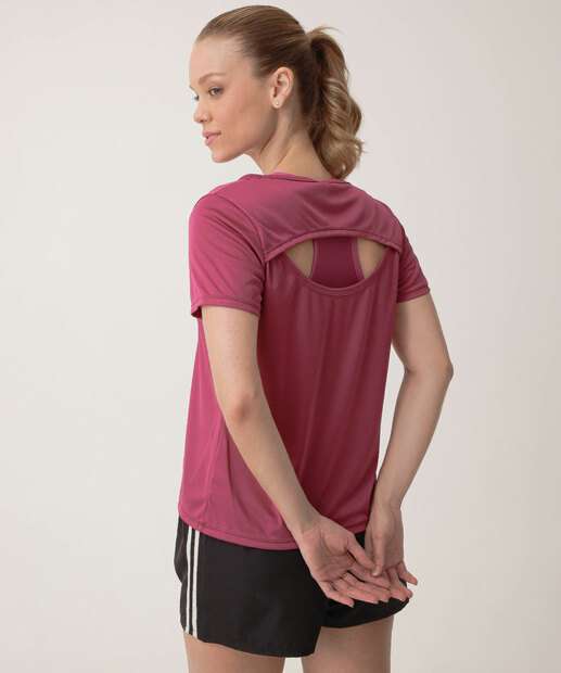 Blusa Feminina Fitness Marisa Roxo