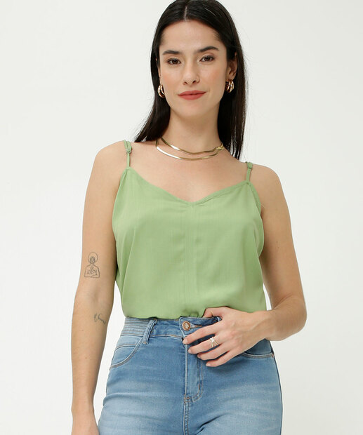 Blusa Regata Feminina Alças Finas Marisa