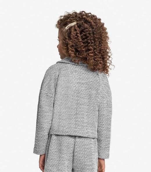 Casaco Infantil Tweed Shine Trick Nick Preto