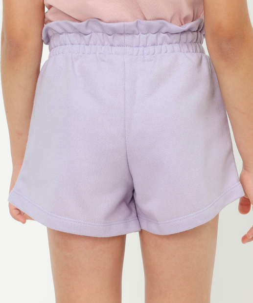 Short Infantil Moletinho Clochard Marisa Tam 4 a 10 Lilás