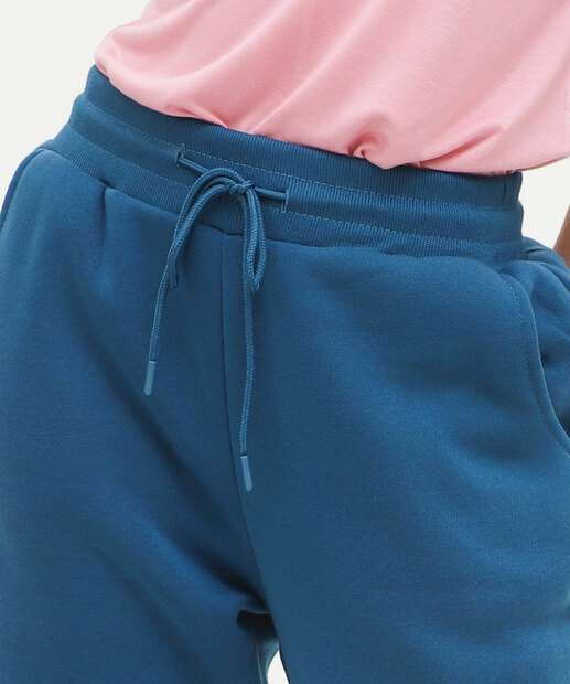 Calça Feminina Moletom Fitness Reta Marisa