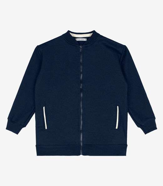 Jaqueta Infantil Masculina Bomber Trick Nick Azul