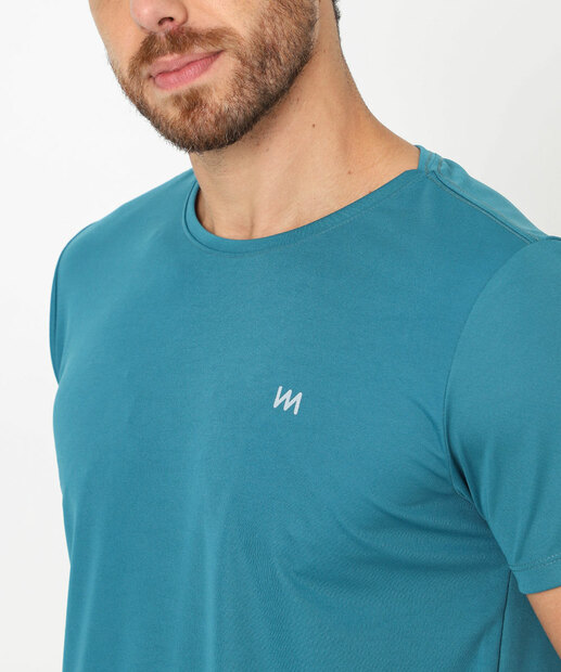 Camiseta Masculina Fitness Dry Fit MR Azul